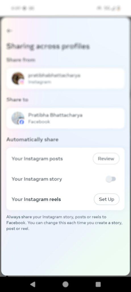 How to automatically share Instagram Reels on Facebook