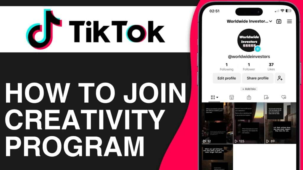 how to join tiktok creativity program