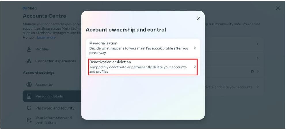 deactivation and deletion 1